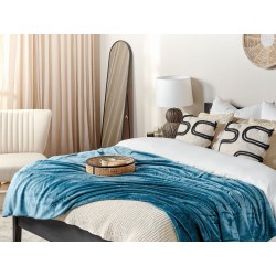 Koc BAYBURT 150 x 200 cm Niebieski