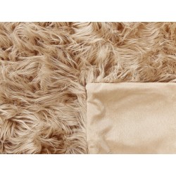 Narzuta na łóżko DELICE 150 x 200 cm Jasnobrązowy