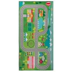 Dywan dziecięcy nadruk z miastem 80 x 150 cm SEBEN