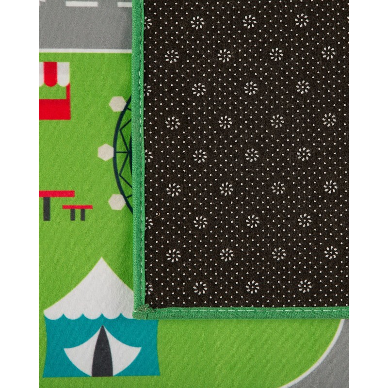 Dywan dziecięcy nadruk z miastem 80 x 150 cm SEBEN