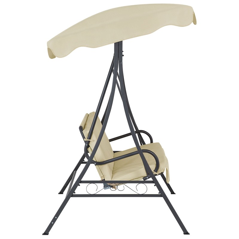 Huśtawka ogrodowa GARBO Metal Beżowy