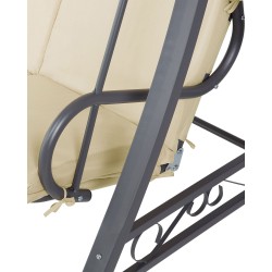 Huśtawka ogrodowa GARBO Metal Beżowy