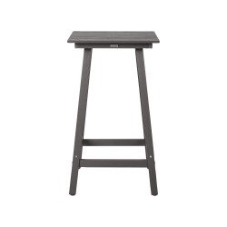 Stolik ogrodowy barowy ADIRONDACK 60 cm 59 cm Materiał syntetyczny Ciemnoszary