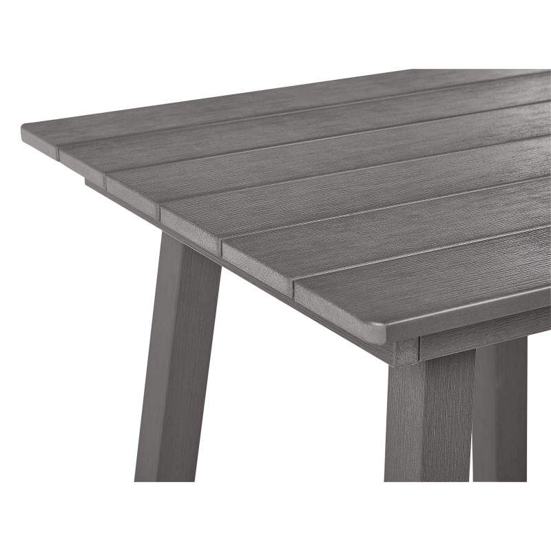 Stolik ogrodowy barowy ADIRONDACK 60 cm 59 cm Materiał syntetyczny Ciemnoszary