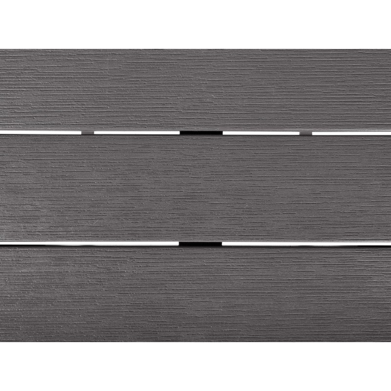 Stolik ogrodowy barowy ADIRONDACK 60 cm 59 cm Materiał syntetyczny Ciemnoszary