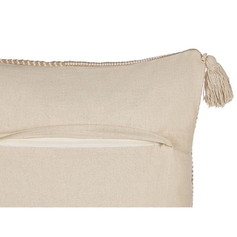 Poduszka dekoracyjna ARALIA Bawełna 45 x 45 cm Beżowy Wzór geometryczny