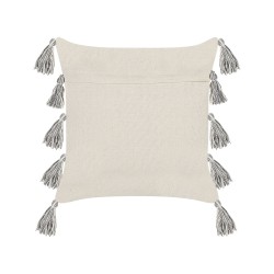 Zestaw 2 poduszek dekoracyjnych HELICONIA Bawełna 45 x 45 cm Beżowy W paski