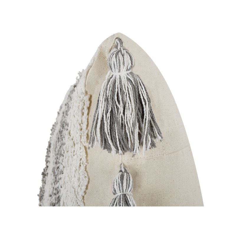 Zestaw 2 poduszek dekoracyjnych HELICONIA Bawełna 45 x 45 cm Beżowy W paski