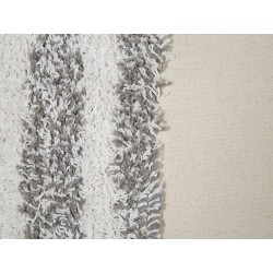 Zestaw 2 poduszek dekoracyjnych HELICONIA Bawełna 45 x 45 cm Beżowy W paski