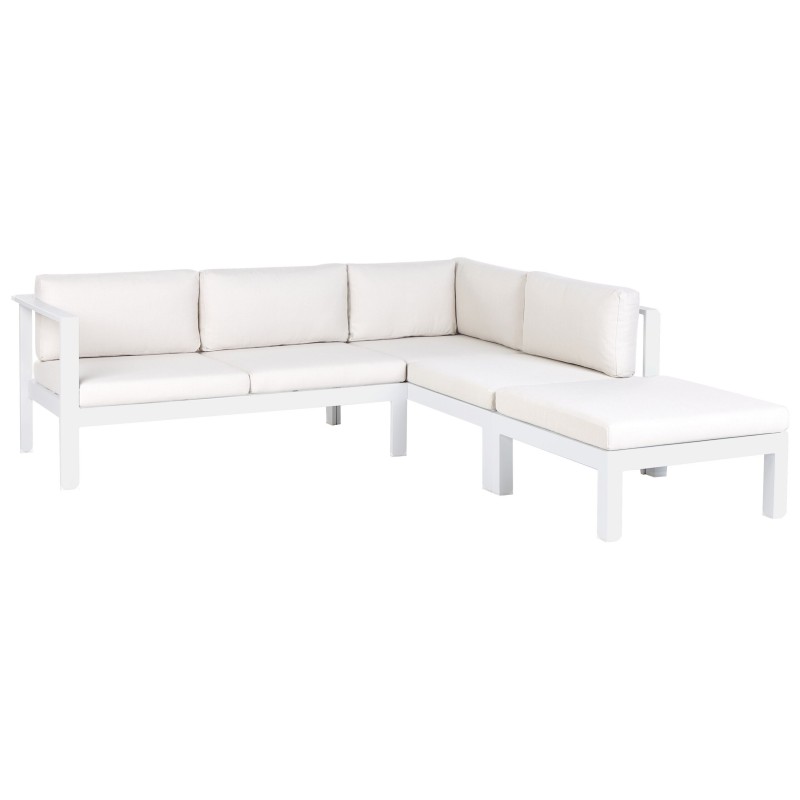 Komplet poszewek na poduchy ogrodowe MESSINA Złamana biel