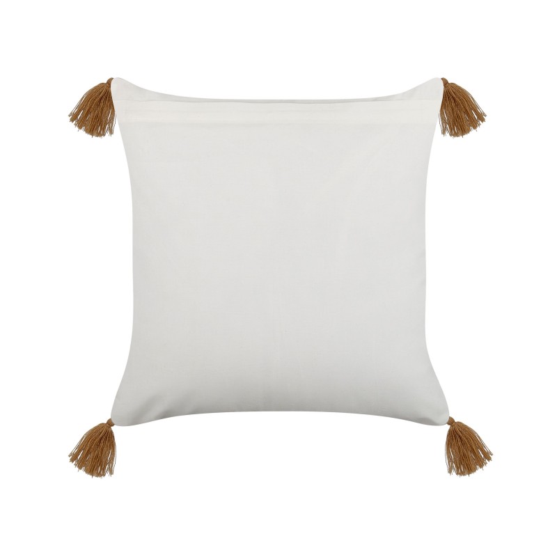 Poduszka dekoracyjna MALUS Bawełna 45 x 45 cm Jasnobrązowy Wzór orientalny