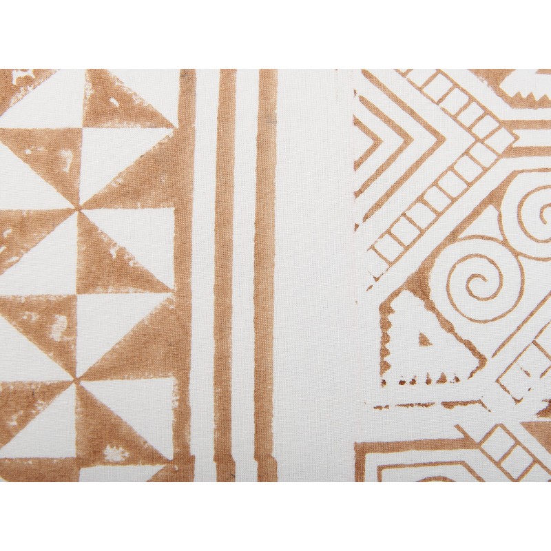 Poduszka dekoracyjna MALUS Bawełna 45 x 45 cm Jasnobrązowy Wzór orientalny