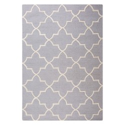 Dywan wełniany 140 x 200 cm szary SILVAN