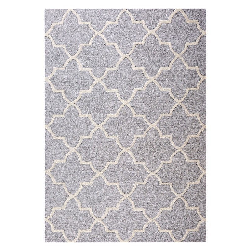 Dywan wełniany 140 x 200 cm szary SILVAN