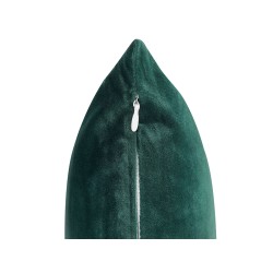 Zestaw 2 poduszek dekoracyjnych CEROPEGIA Welur 45 x 45 cm Szmaragdowy Wzór geometryczny