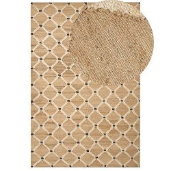 Dywan z juty 200 x 300 cm beżowy KALEKOY