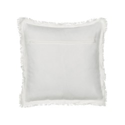 Zestaw 2 poduszek dekoracyjnych LIVISTONA Bawełna 45 x 45 cm Biały Wzór kwiatowy