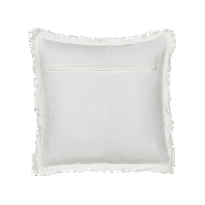 Zestaw 2 poduszek dekoracyjnych LIVISTONA Bawełna 45 x 45 cm Biały Wzór kwiatowy