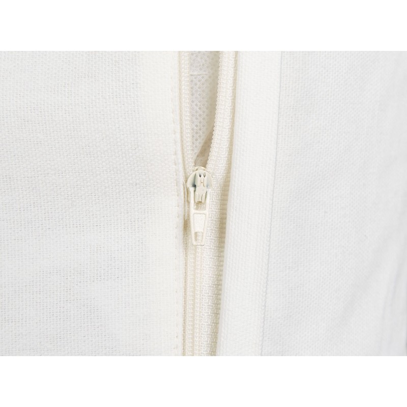 Zestaw 2 poduszek dekoracyjnych LIVISTONA Bawełna 45 x 45 cm Biały Wzór kwiatowy