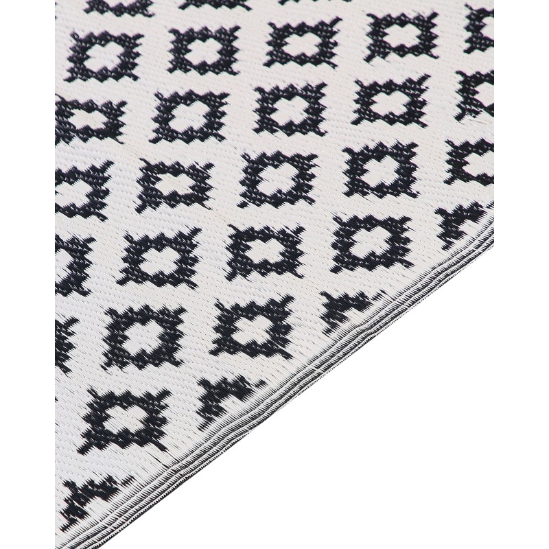 Dywan zewnętrzny 120 x 180 cm czarny THANE