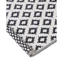 Dywan zewnętrzny 120 x 180 cm czarny THANE