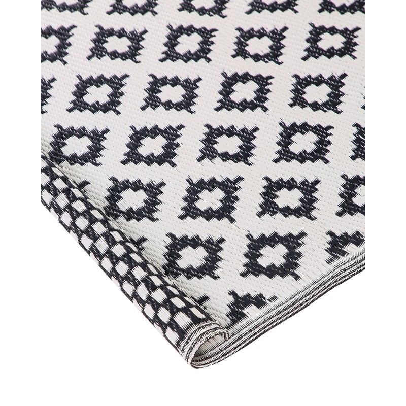 Dywan zewnętrzny 120 x 180 cm czarny THANE