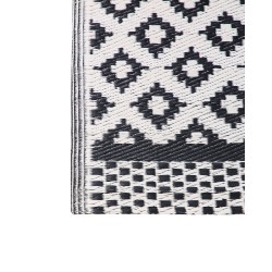 Dywan zewnętrzny 120 x 180 cm czarny THANE