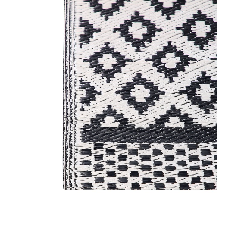 Dywan zewnętrzny 120 x 180 cm czarny THANE