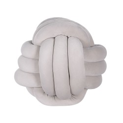 Poduszka dekoracyjna MALNI Welur 30 x 30 cm Jasnoszary Jednolity