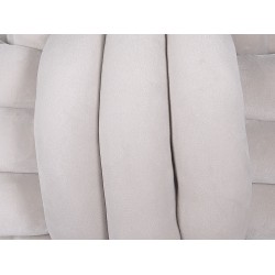 Poduszka dekoracyjna MALNI Welur 30 x 30 cm Jasnoszary Jednolity