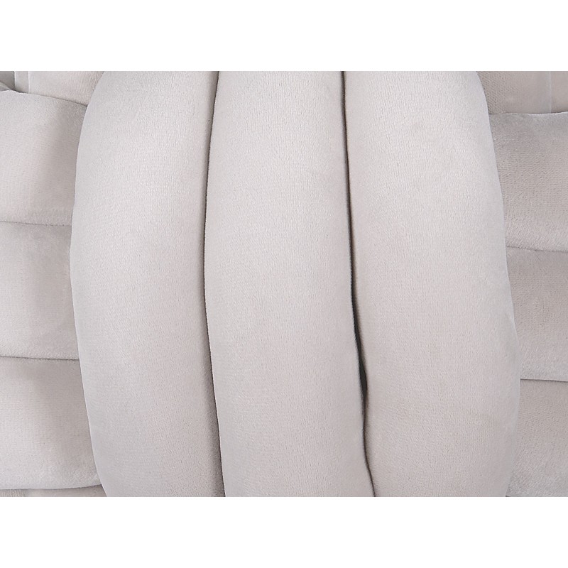 Poduszka dekoracyjna MALNI Welur 30 x 30 cm Jasnoszary Jednolity