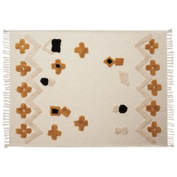 Koc ADONI Bawełna 130 x 180 cm Beżowy