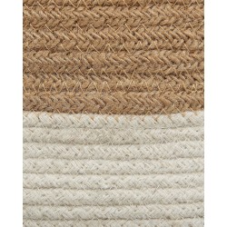 Zestaw 2 koszy BULANIK Juta Biały