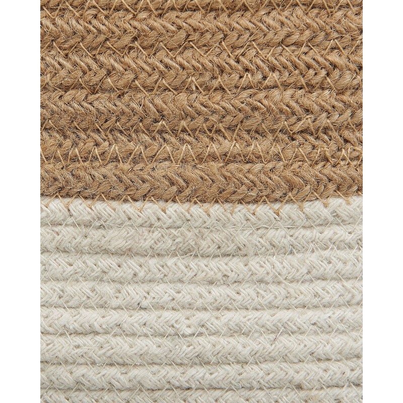 Zestaw 2 koszy BULANIK Juta Biały