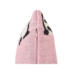 2 poduszki dla dzieci bawełniane w pandy 45 x 45 cm różowe TALOKAN