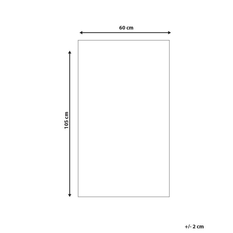 Dywan zewnętrzny 60 x 105 cm szaro-żółty HISAR