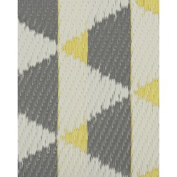 Dywan zewnętrzny 60 x 105 cm szaro-żółty HISAR