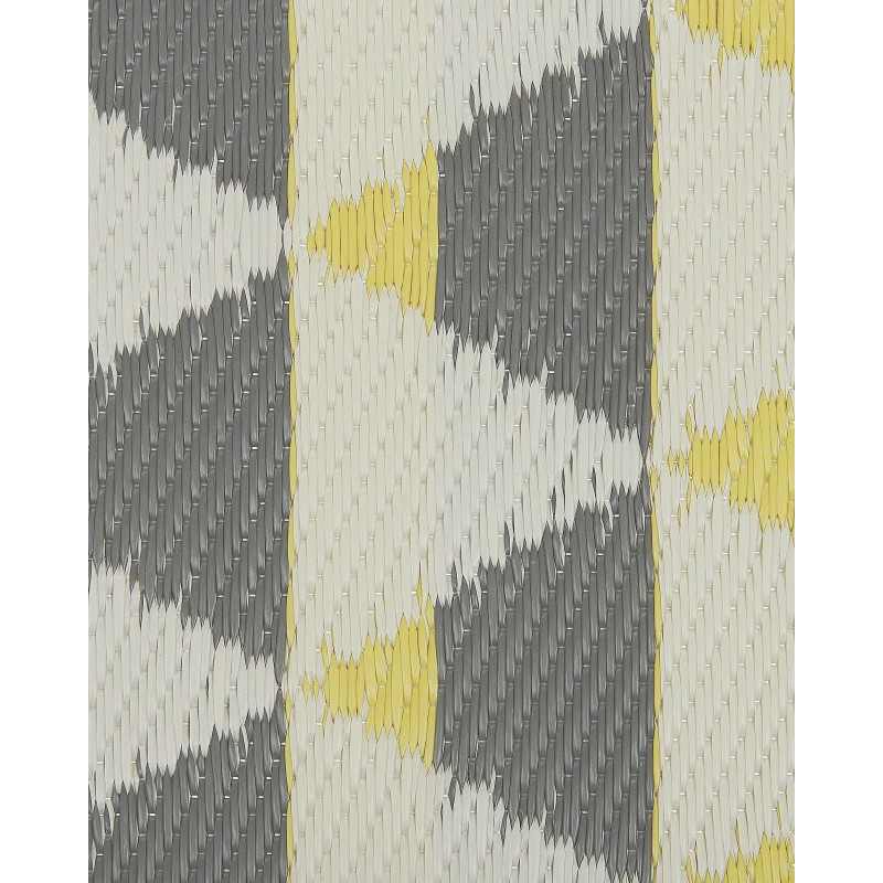 Dywan zewnętrzny 60 x 105 cm szaro-żółty HISAR