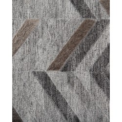 Dywan skórzany 140 x 200 cm szary ARKUM