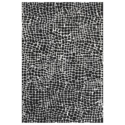 Dywan 200 x 300 cm czarno-biały PUNGE