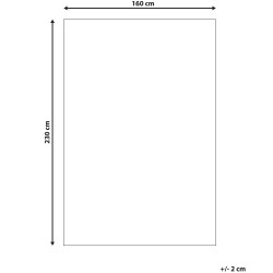 Dywan z juty 160 x 230 cm beżowy DADAY