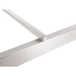 Stół ogrodowy GROSSETO 220 cm 100 cm Polerowany Granit Czarny