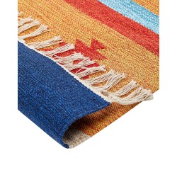 Dywan bawełniany kilim 80 x 300 cm wielokolorowy TARONIK