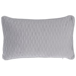 Zestaw 2 poduszek dekoracyjnych MOTARI Welur 30 x 50 cm Szary Wzór geometryczny