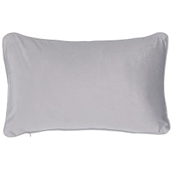 Zestaw 2 poduszek dekoracyjnych MOTARI Welur 30 x 50 cm Szary Wzór geometryczny