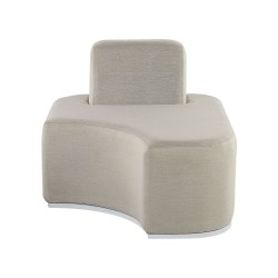 Zestaw ogrodowy ze stolikiem dla 4 osób FABRO Modułowy Jasnoszary