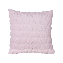 2 poduszki dekoracyjne tuftowane w serca 45 x 45 cm różowe ASTRANTIA