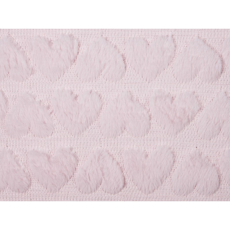 2 poduszki dekoracyjne tuftowane w serca 45 x 45 cm różowe ASTRANTIA