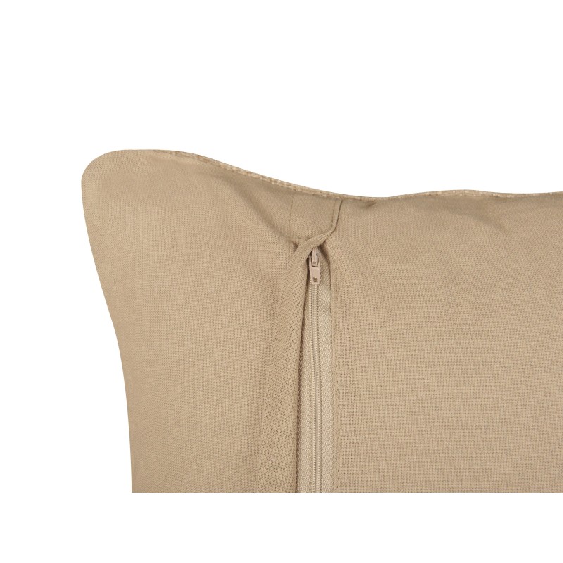 Poduszka dekoracyjna DESALIX Juta 45 x 45 cm Beżowy W paski