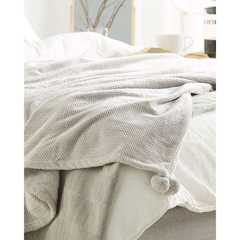 Koc SAITLER 150 x 200 cm Jasnoszary